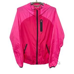 UA Under Armour Women’s Qualifier Woven Jacket Pink Lightweight Running Size M
